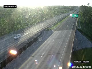 Traffic Cam I-75 @ MM 452.4