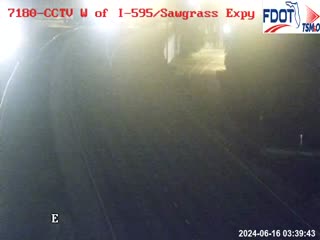 Traffic Cam I-75 W of I-595/ Sawgrass Expy