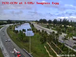 Traffic Cam I-75 at I-595/ Sawgrass Expy