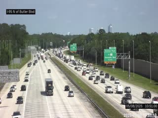 Traffic Cam I-95 N of Butler Blvd