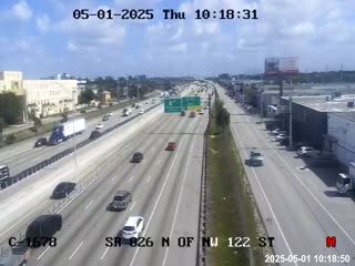 Traffic Cam SR-826 @ NW 124TH ST