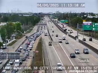 Traffic Cam SR-826 AT NW 154TH ST