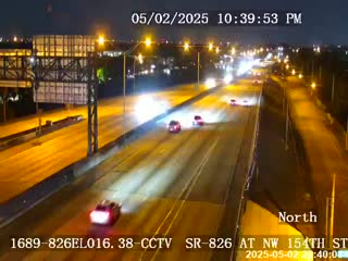 Traffic Cam SR-826 AT NW 154TH ST