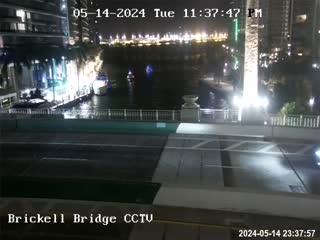 Miami Brickell Avenue Bridge live webcam
