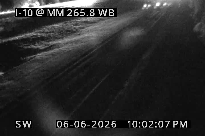 Live snapshot from I-10 @ MM 265.8 WB