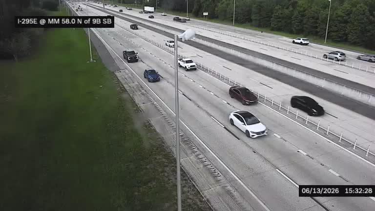 Live snapshot from I-295 E N of SR-9B