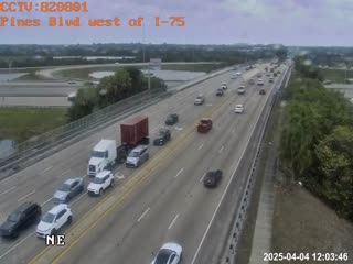 Traffic Cam Pines and I-75 SB off-ramp