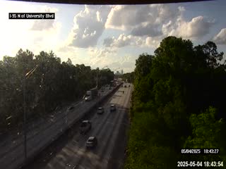 Traffic Cam I-95 N of University Blvd