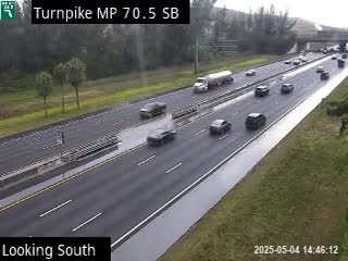 Traffic Cam Tpke MM 70.5 S of Sawgrass Expwy