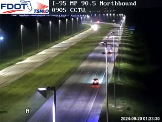 Traffic Cam I-95 MP 90.5 Northbound