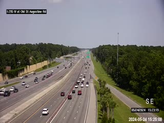 Traffic Cam I-295 W at Old St Augustine Rd