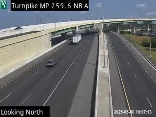 Traffic Cam Tpke MM 259.6 NB