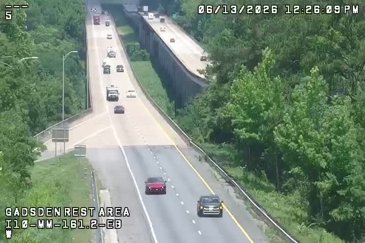 Live snapshot from I10-MM 161.2EB-Gadsden Rest Area