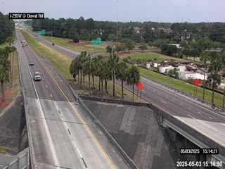 Traffic Cam I-295 W at Duval Rd
