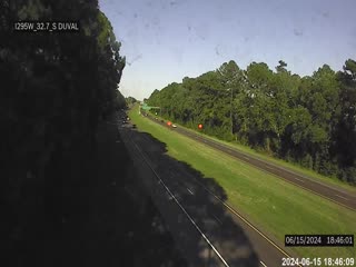Traffic Cam I-295 W S of Duval Rd