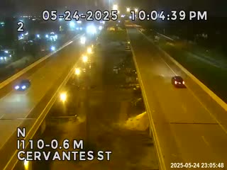Traffic Cam I-110-MM 0.6-M-Crevantes St