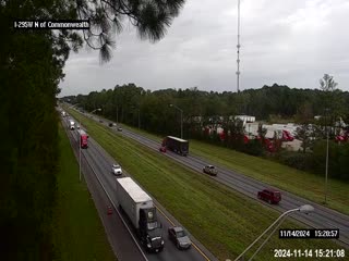 Traffic Cam I-295 W N of Commonwealth Ave