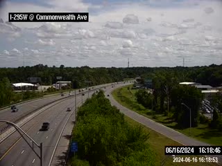 Traffic Cam I-295 W at Commonwealth Ave