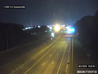 Traffic Cam I-295 W S of Commonwealth Ave