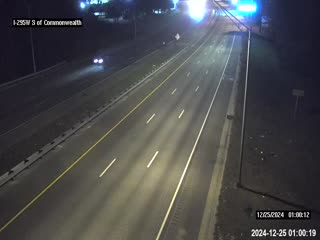 Traffic Cam I-295 W S of Commonwealth Ave