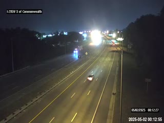 Traffic Cam I-295 W S of Commonwealth Ave