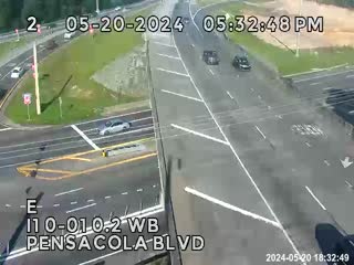 Traffic Cam I-10-MM 010.2WB-Pensacola Blvd