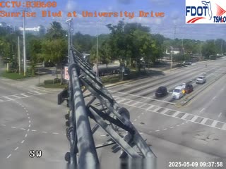 Traffic Cam University Dr and Sunrise Blvd (NB)