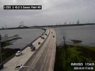 Traffic Cam I-295 E S of Dames Pt Bridge