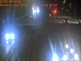 Traffic Cam University Dr and Cleary Blvd (NB)