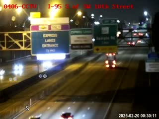 Traffic Cam I-95 S of SW 10th St