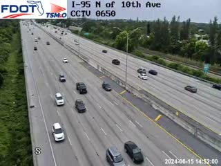 Traffic Cam I-95 N of 10th Ave