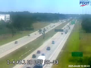 Traffic Cam I-4 between SR-33 and Polk Pkwy