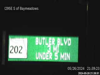 Traffic Cam I-295 E S of Baymeadows Rd