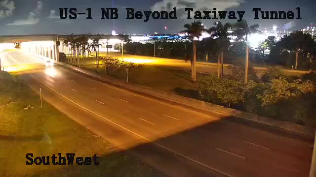 US-1, Northbound, Noth of Taxiway Tunnel