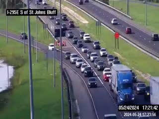 Traffic Cam I-295 E at S of St Johns Bluff Rd