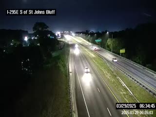 Traffic Cam I-295 E at S of St Johns Bluff Rd