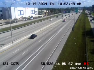 Traffic Cam SR-826 at Northwest 67th  Avenue