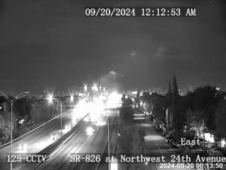 Traffic Cam SR-826 at Northwest 24th  Avenue