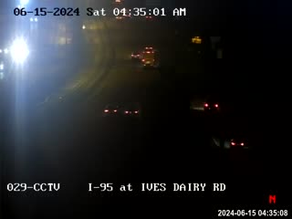 Traffic Cam I-95 at Ives Dairy Road