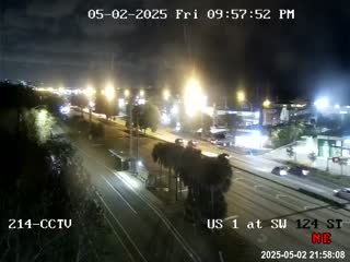 Traffic Cam US-1 at Southwest 124th Street