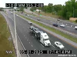 Traffic Cam I-10 E of Hammond Blvd
