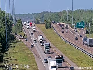 Traffic Cam I-75 at MM 279.7