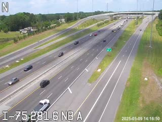 Traffic Cam I-75 at MM 281.6