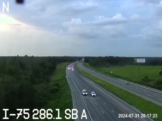 Traffic Cam I-75 at MM 286.1