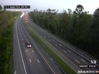 Traffic Cam I-75 @ MM 458.7 / Alapaha River